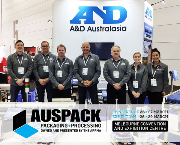 A&D Weighing Australasia at the 2019 AUSPACK Trade Show